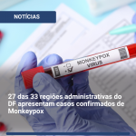 27 das 33 regiões administrativas do DF apresentam casos confirmados de Monkeypox